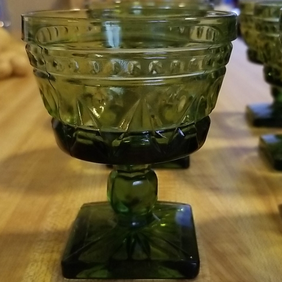 Indiana Glass Co., Colony Park Lane Green, - Picture 7 of 8